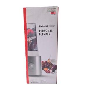 Zwilling Enfinigy Personal Blender‎ Silver Grey High Speed Smoothie Maker NEW